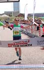 Susanne Hunter (Blyth) Winner of the womens Marathon of the North.